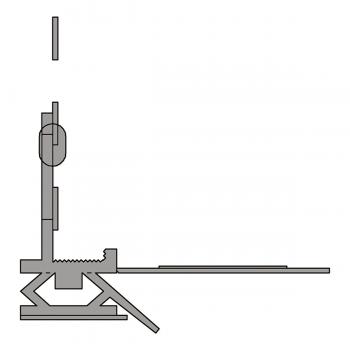 PVC Laibungsprofil Anputzleiste | 9 mm mit Gewebe | anthrazit RAL 7016 | 2,60 m (30 Stück)